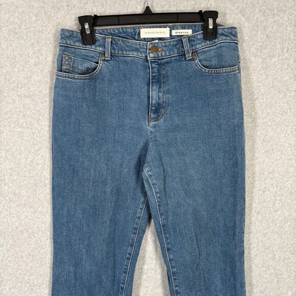 Jones New York Jeans Womens 8 Bootcut Ankle Mid Rise Stretch Utility Carpenter - Picture 4 of 11